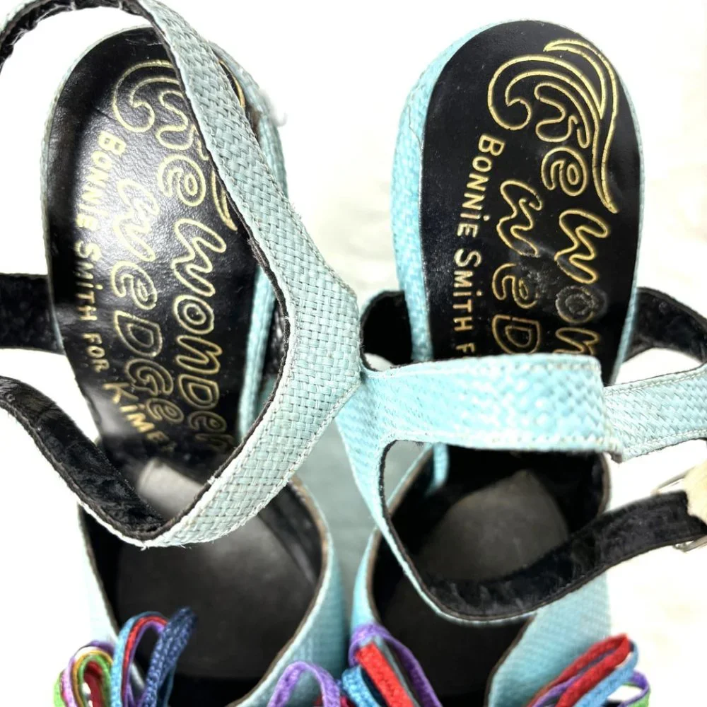 The Wonder Wedge Bonnie Smith for Kimel Platform Heels Vintage 1970s